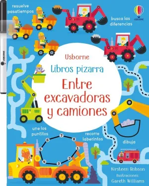 LIBRO PIZARRA ENTRE EXCAVADORAS Y CAMIONES LIBRO PIZARRA ENTRE EXCAVADORAS Y CAMIONES