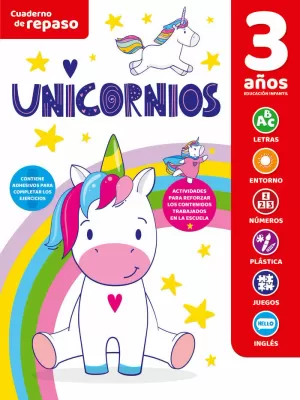 CUADERNO REPASO UNICORNIOS.(3 AÑOS).(+¡BRILLA OSCU CUADERNO REPASO UNICORNIOS.(3 AÑOS).(+¡BRILLA OSCU